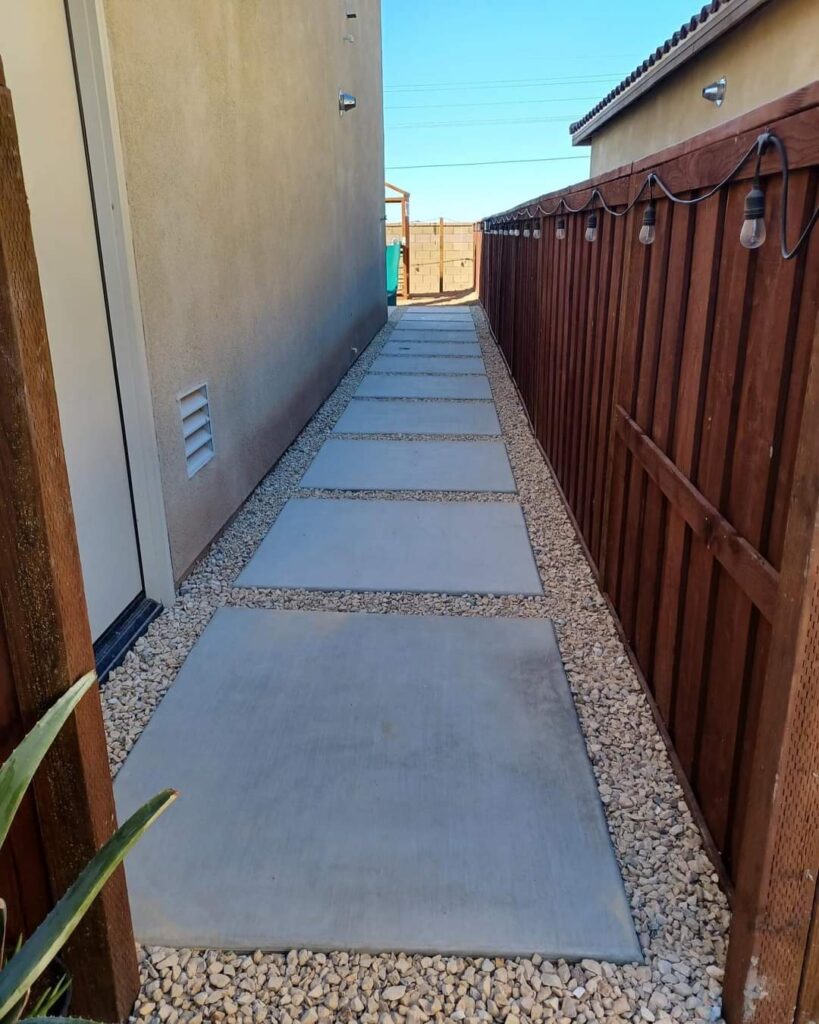 valley concrete brawley walk ways installation